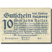Billet, Autriche, Salzburg, 10 Heller, valeur faciale, 1919 SUP Mehl:FS 860I