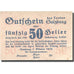 Banknote, Austria, Salzburg, 50 Heller face value 1920 AU(55-58)  Mehl:FS 860I