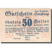 Geldschein, Österreich, Salzburg, 50 Heller valeur faciale 1920 VZ+ Mehl:FS 860I