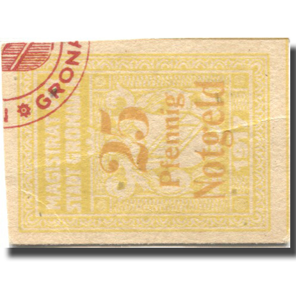 Billet, Allemagne, Gronau, 25 Pfennig, valeur faciale, 1917-1920 SUP Mehl:G47-3c