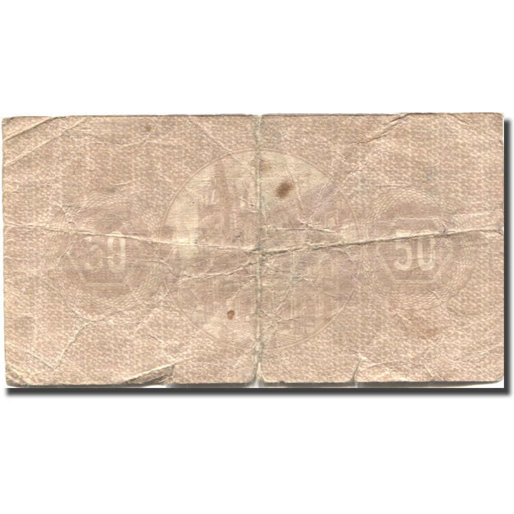 Banknote, Germany, Cöln, 50 Pfennig, Monument, 1917 VG(8-10) Mehl:K30.3c