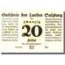 Biljet, Oostenrijk, Salzburg, 20 Heller, valeur faciale, 1919 SPL Mehl:FS 860I