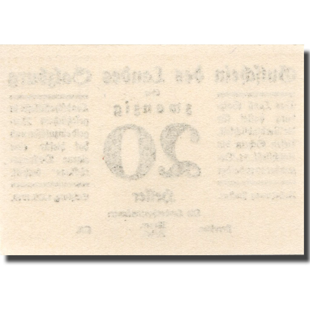 Biljet, Oostenrijk, Salzburg, 20 Heller, valeur faciale, 1919 SPL Mehl:FS 860I