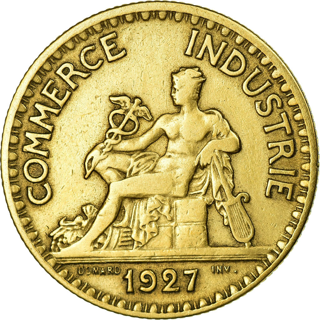 Moneta, Francja, Chambre de commerce, 2 Francs, 1927, VF(20-25)