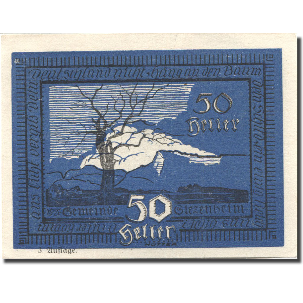 Banknote, Austria, Siezenheim, 50 Heller, paysage 1920 UNC(63) Mehl:FS 996c1