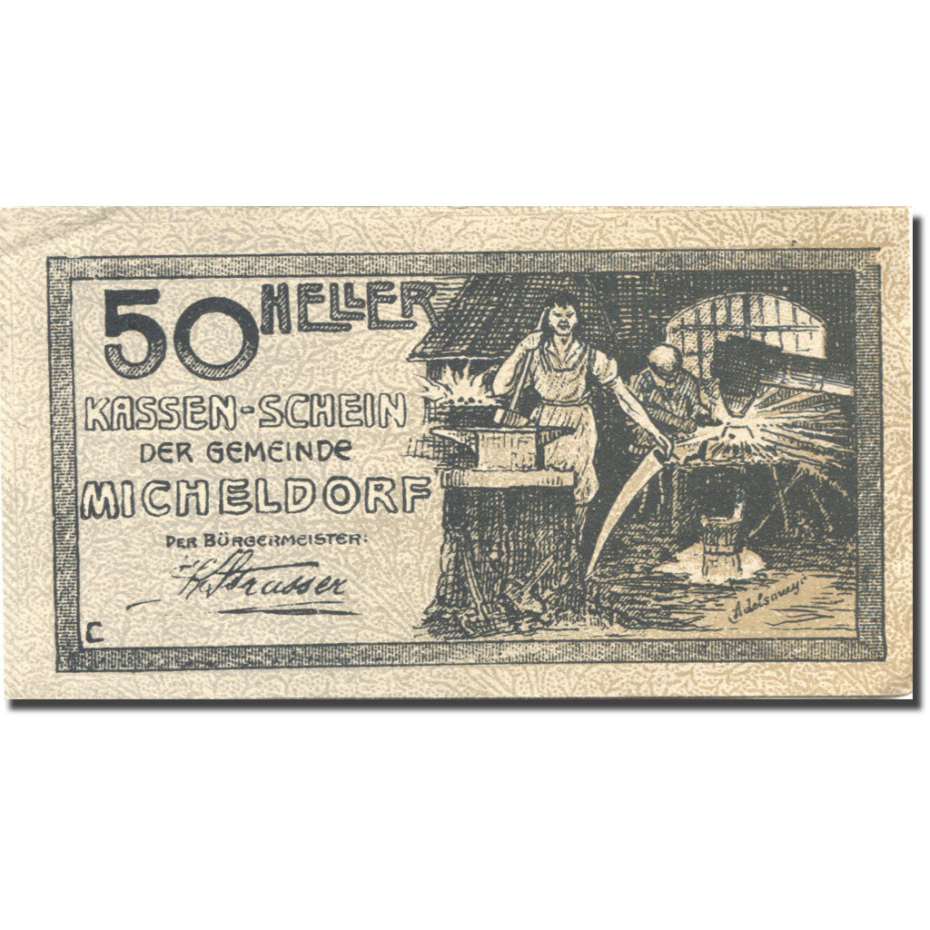 Banknote, Austria, Micheldorf, 50 Heller, Usine, 1920 UNC(63) Mehl:FS 612b