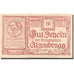 Banconote, Austria, Atzenbrugg, 10Heller, personnage, 1920 SPL red Mehl:FS 63IaA