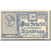 Banknote Austria Atzenbrugg 20Heller personnage 1,1920 UNC(63) blue Mehl:FS63IaF
