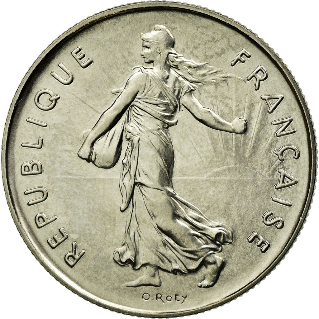 Coin, France, Semeuse, 5 Francs, 1980, MS(65-70), Nickel Clad Copper-Nickel