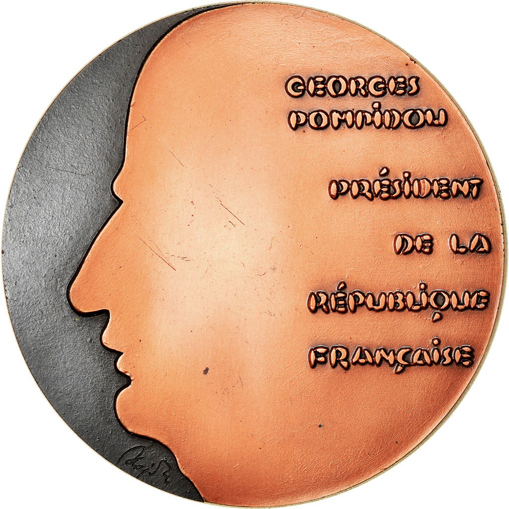 France, Medal, Georges Pompidou, Président de la République Française