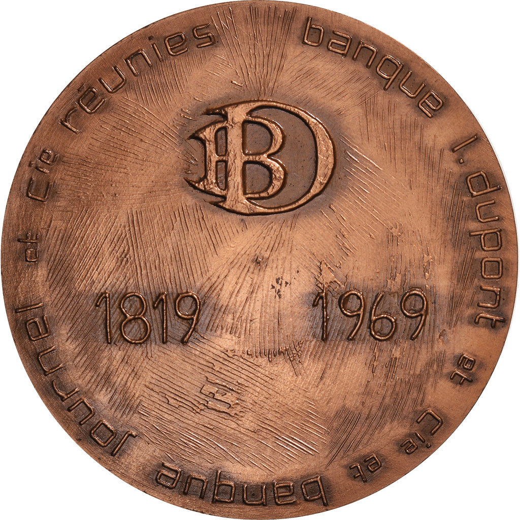 Francia, medalla, Banque Dupont, Bank, 1969, Roulot, SC, Bronce