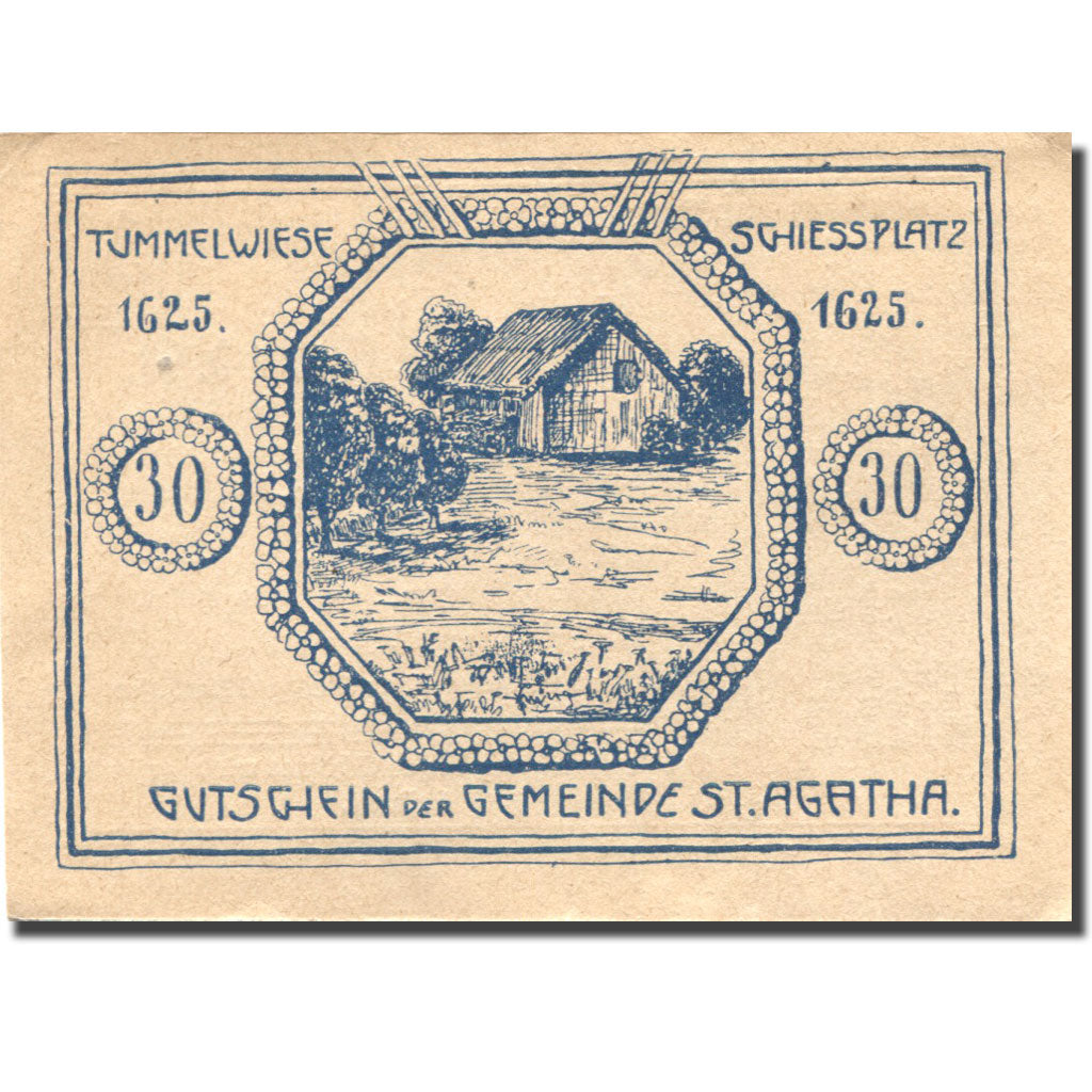 Banknote, Austria, St Agatha, 30 Heller, ferme 1920-07-11, UNC(63) Mehl:FS 877Ia