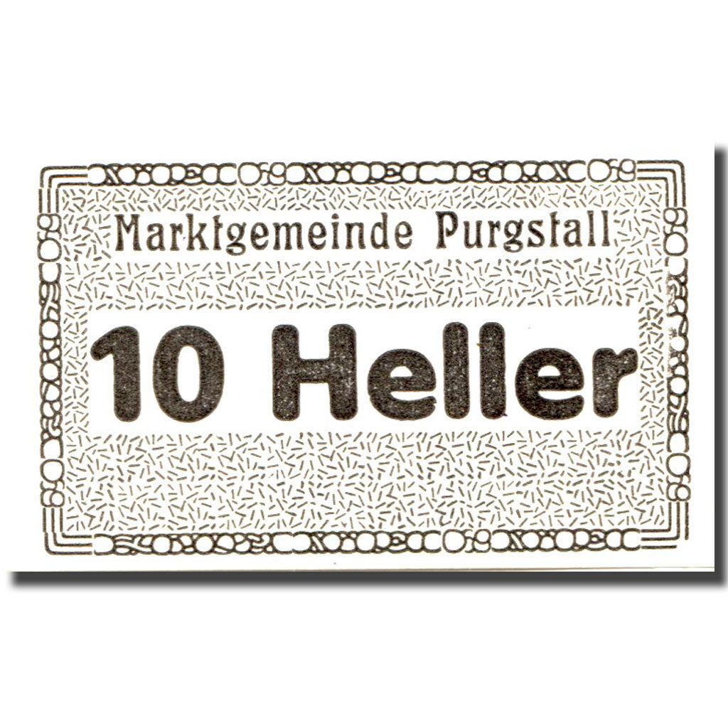 Banknote, Austria, Purgstall 10 Heller face value UNC(63) Mehl:FS 794.1.8