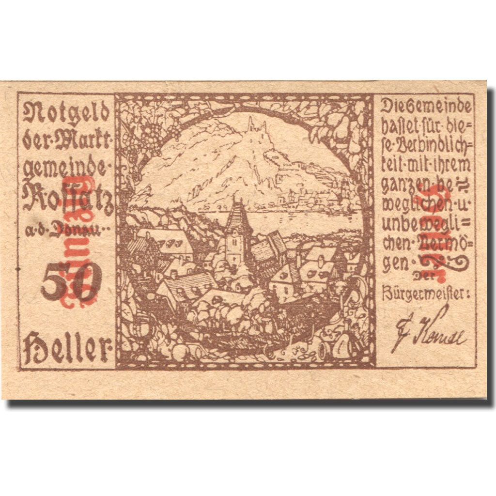 Banknote, Austria, Koffatz in der Wachau, 50 Heller 1920 UNC(63) Mehl:FS 848a