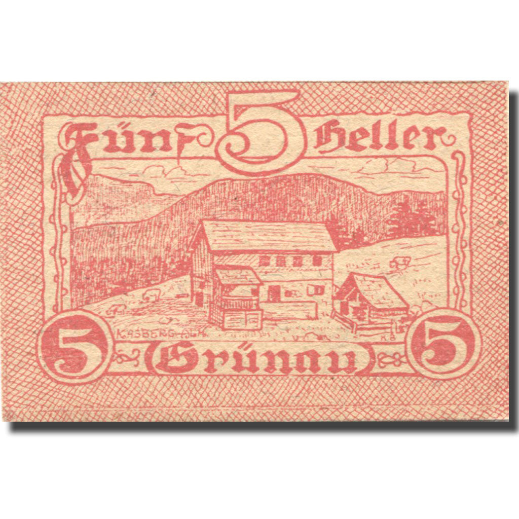 Banknote, Austria, Grünau, 5 Heller, ferme 1920-11-31, UNC(63), Mehl:FS 300a