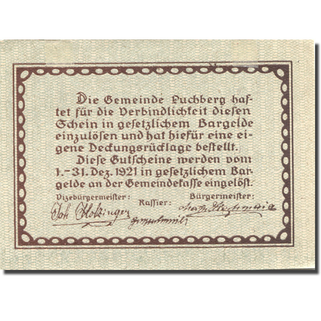 Banknote, Austria, Puchberg, 10 Heller, manoir, 1921 AU(55-58) Mehl:FS 785a