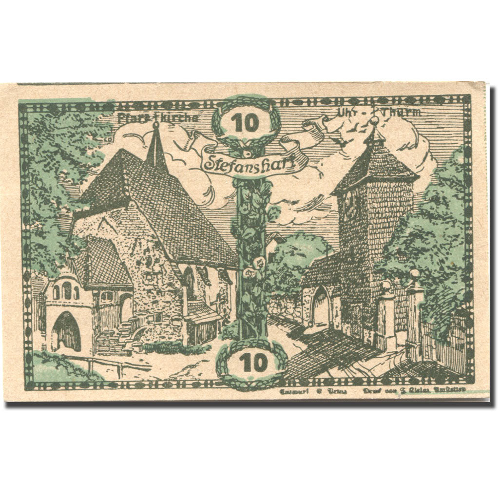 Banknote, Austria, Stefanshart, 10 Heller, Monument, 1920 UNC(63) Mehl:FS 1013a