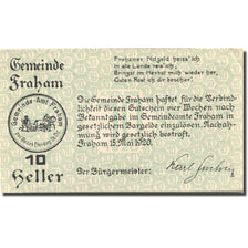 Banknote, Austria, Fraham, 10 Heller, ferme, 1920 UNC(63), Mehl:FS 205c