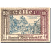 Billet, Autriche, Sparbach, 80 Heller, village, SUP marron Mehl:FS 1006a