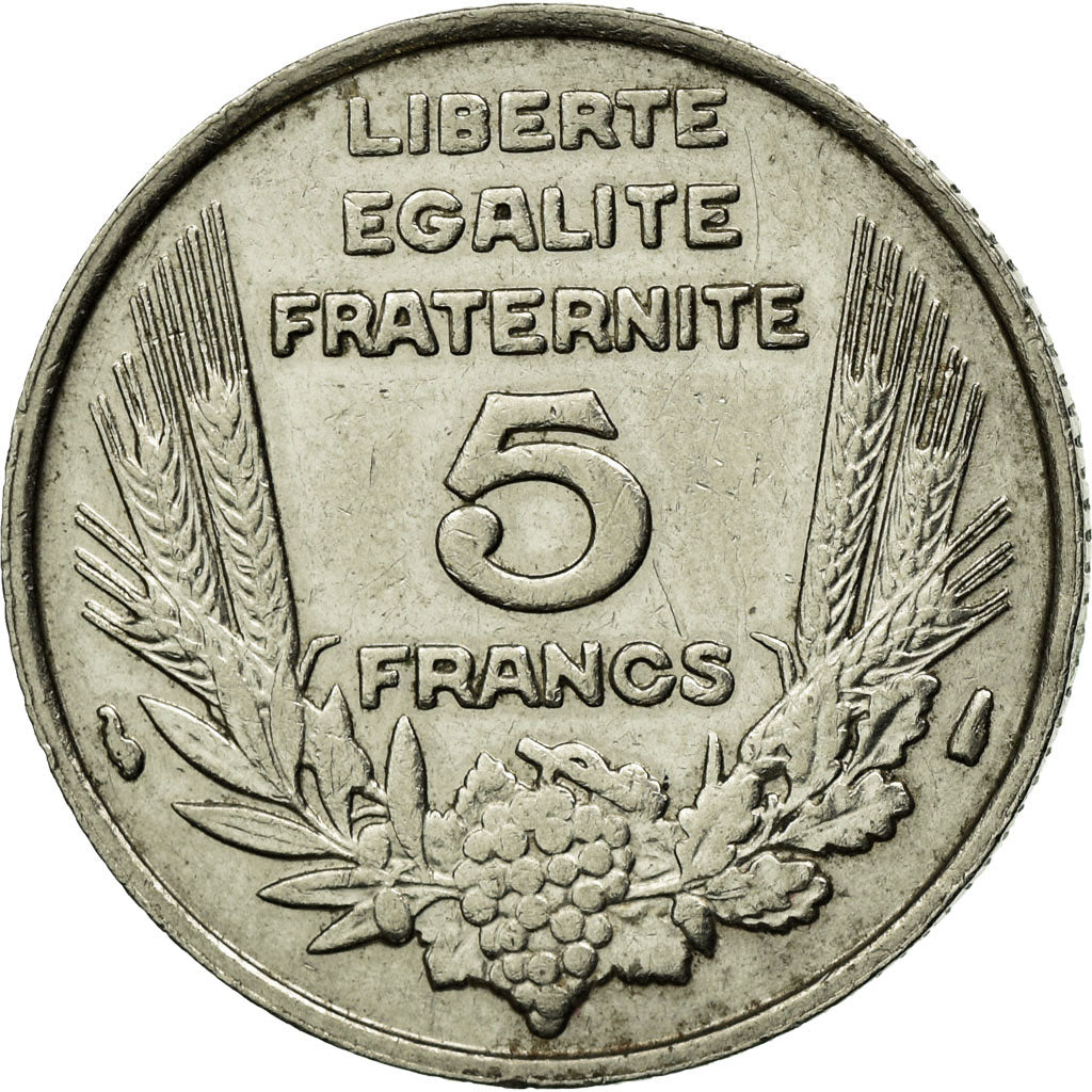 Monnaie, France, Bazor, 5 Francs, 1933, TTB, Nickel, KM:887, Gadoury:753