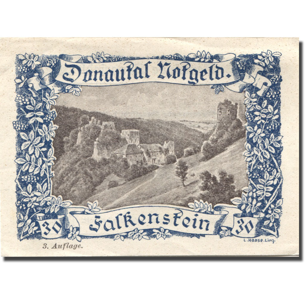 Banknote, Austria, Falkenstein, 30 Heller, ruine, AU(55-58), Mehl:FS 127h