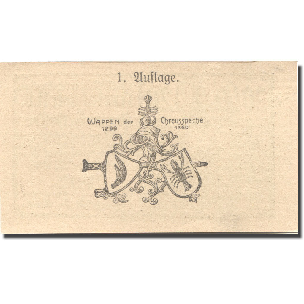 Banknote, Austria, Kreisbach, 20 Heller, château, 1920 UNC(63) Mehl:FS 386
