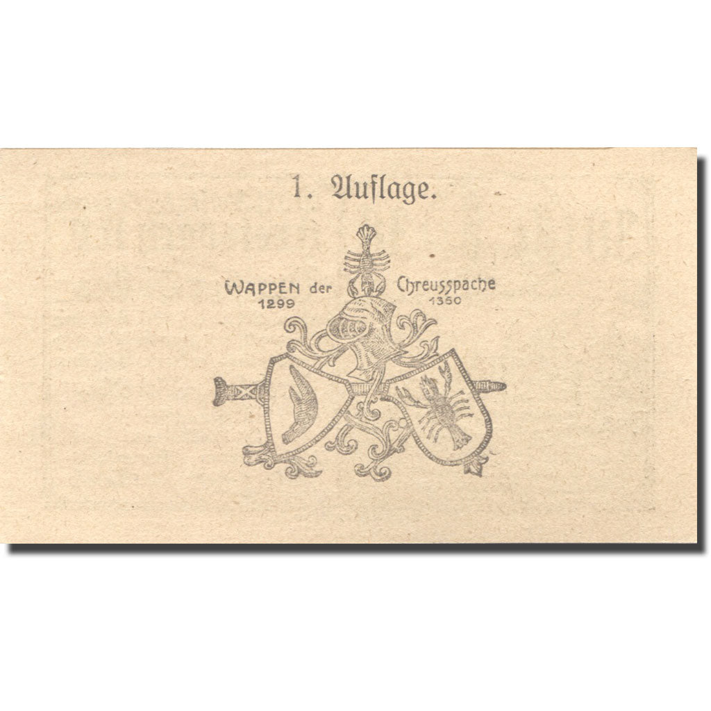 Banknote, Austria, Kreisbach, 30 Heller, château 1920-12-31, UNC(63) Mehl:FS 386