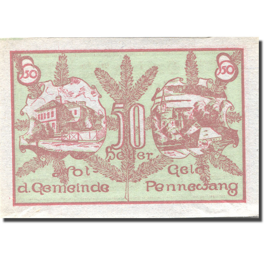 Banknote, Austria, Pennewang, 50 Heller, village 1, 1920 UNC(63) Mehl:FS 727a