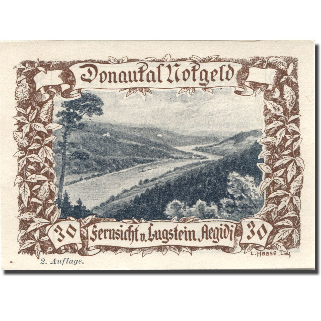 Banknote, Austria, St Aegidi, 30 Heller, canal, UNC(63), Mehl:FS 127k