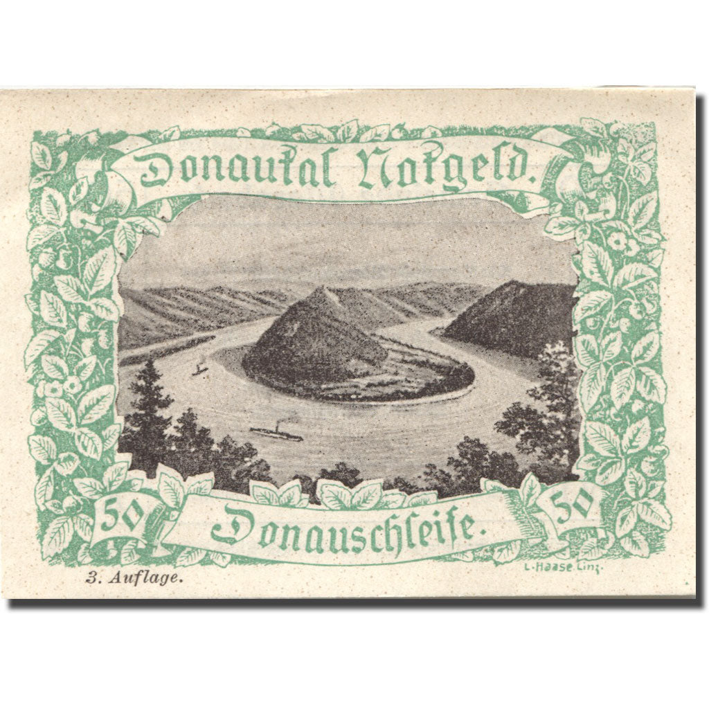 Banknote, Austria, Marsbach, 50 Heller, fleuve, UNC(63) green Mehl:FS 127i