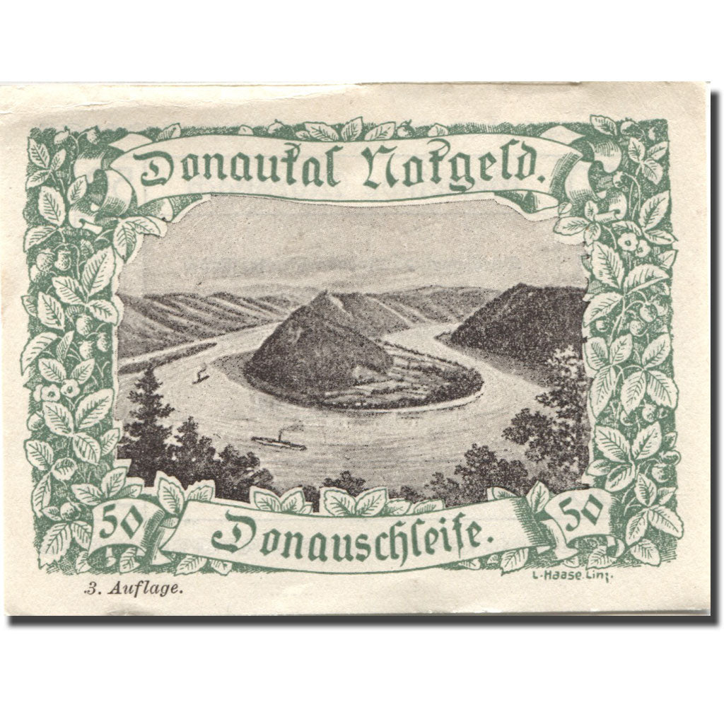 Banconote, Austria, Marsbach, 50 Heller, fleuve 1, SPL- green Mehl:FS 127i