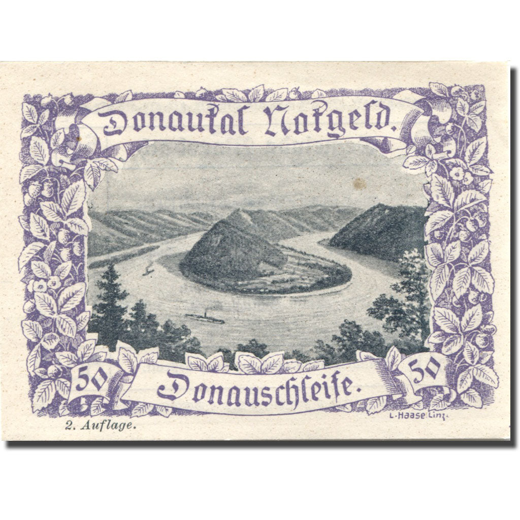 Banknote, Austria, Marsbach, 50 Heller, fleuve 2, UNC(63) purple Mehl:FS 127f