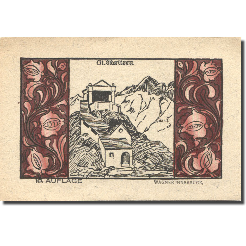 Banknote, Austria, Telfs, 95 Heller, temple 1921-01-31, UNC(63), Mehl:FS 1061a