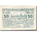 Banknote, Austria, Dross, 50 Heller, chateau 1, 1920 UNC(63) Mehl:FS 135.3