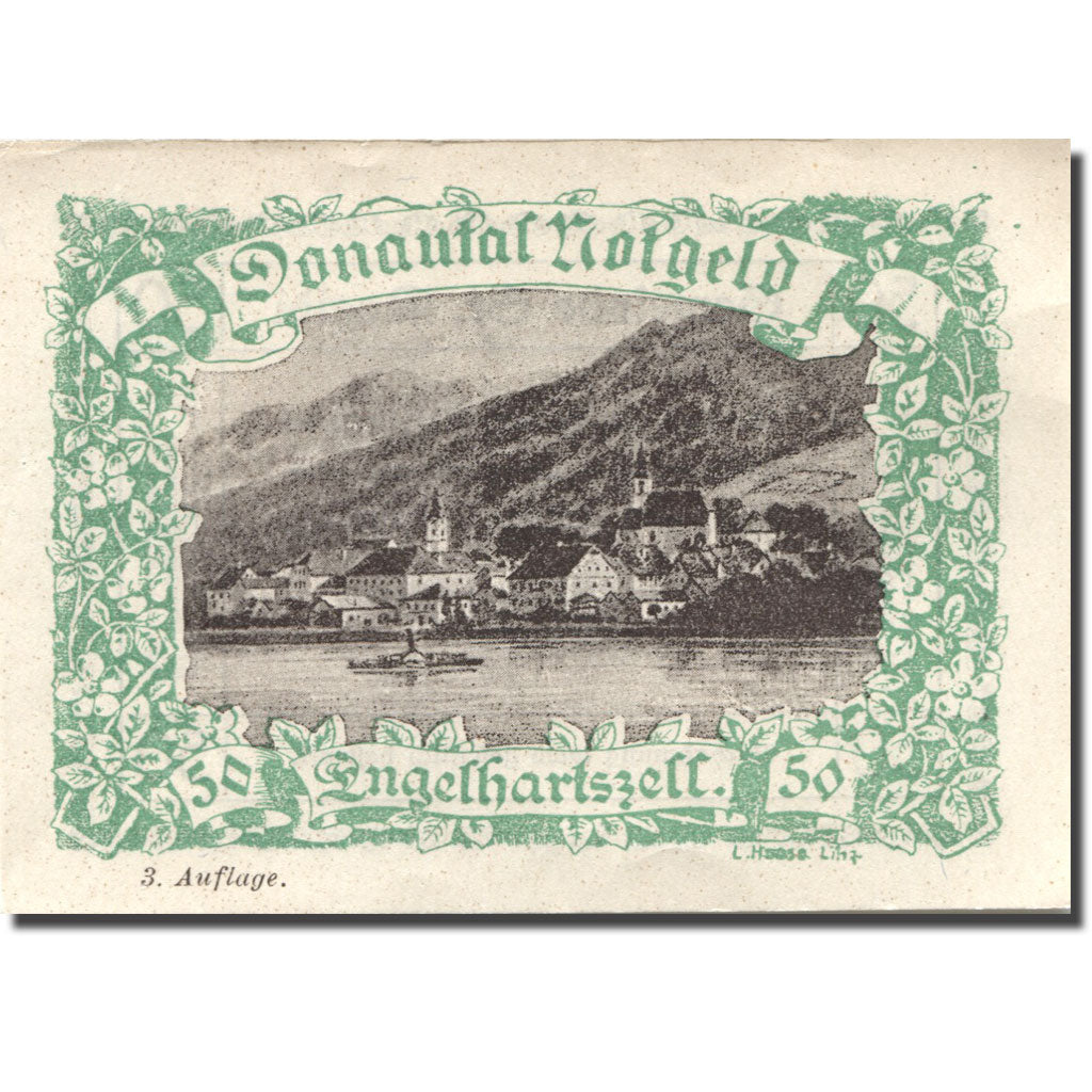 Banknote, Austria, Engelhartszell, 50 Heller, village, UNC(63), Mehl:FS 127i