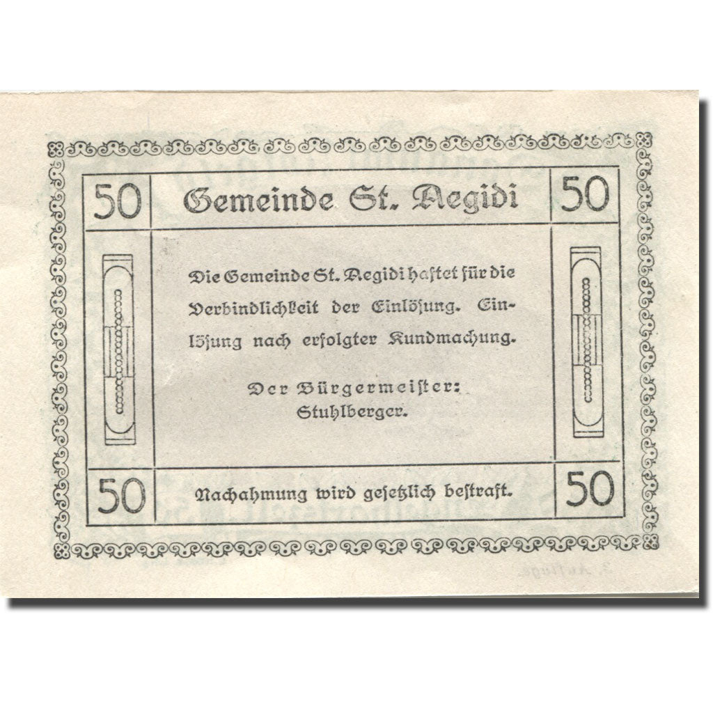 Banknote, Austria, Engelhartszell, 50 Heller, village, UNC(63), Mehl:FS 127i