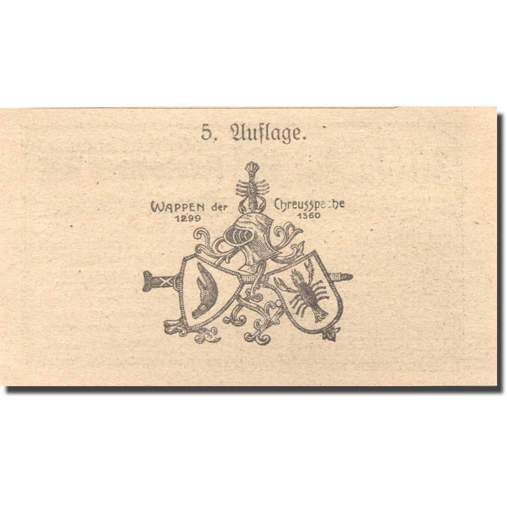 Banknote Austria Kreisbach 30 Heller château 2, 1920 UNC(63) orange Mehl:FS 386