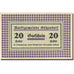 Banknote, Austria, Götzendorf, 20 Heller face value 1920 UNC(63) Mehl:FS 246Ib