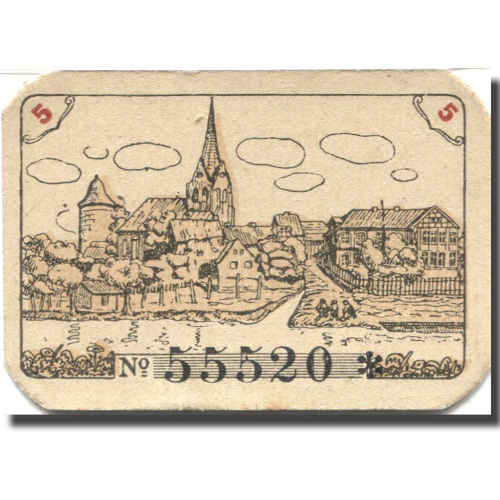 Banknote, Germany, Dannenberg, 5 Pfennig, Blason, 1923 UNC(63) Mehl:FS D2.5a