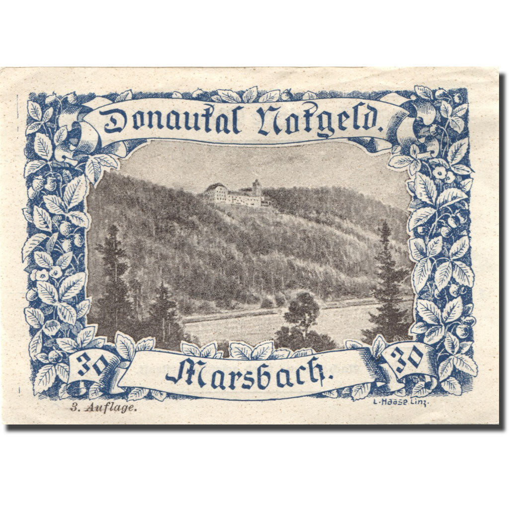 Banknote, Austria, Marsbach, 30 Heller, château, UNC(63), Mehl:FS 127h