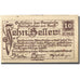 Banknote, Austria, Steinakirchen 10Heller, château, 1922 AU(55-58) Mehl:FS 1017I
