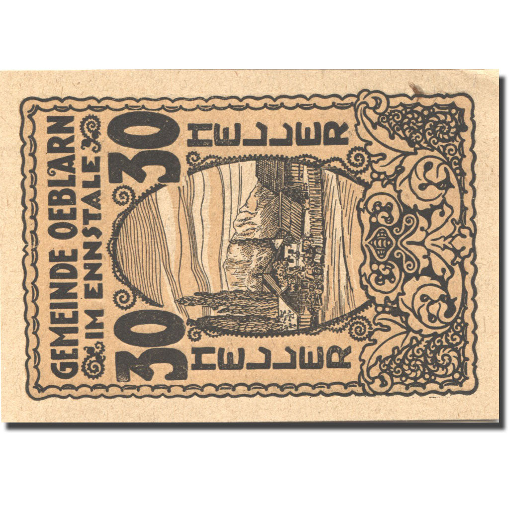 Banknote, Austria, Oeblarn, 30 Heller, chalet, 1920 UNC(63) Mehl:FS 700IIa