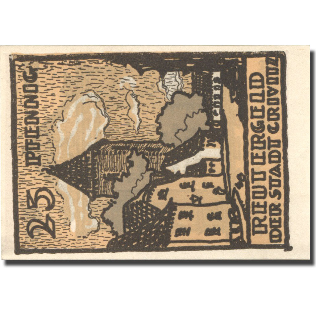 Banknote, Germany, Crivitz, 25 Pfennig, village, 1922 UNC(63) Mehl:247.2