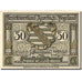 Banknote, Germany, Auerbach, 50 Pfennig, Blason, 1921 UNC(63) Mehl:53.1a