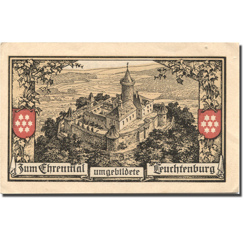 Banknote, Germany, Kahla, 50 Pfennig, château, 1921 UNC(63) Mehl:668.6c