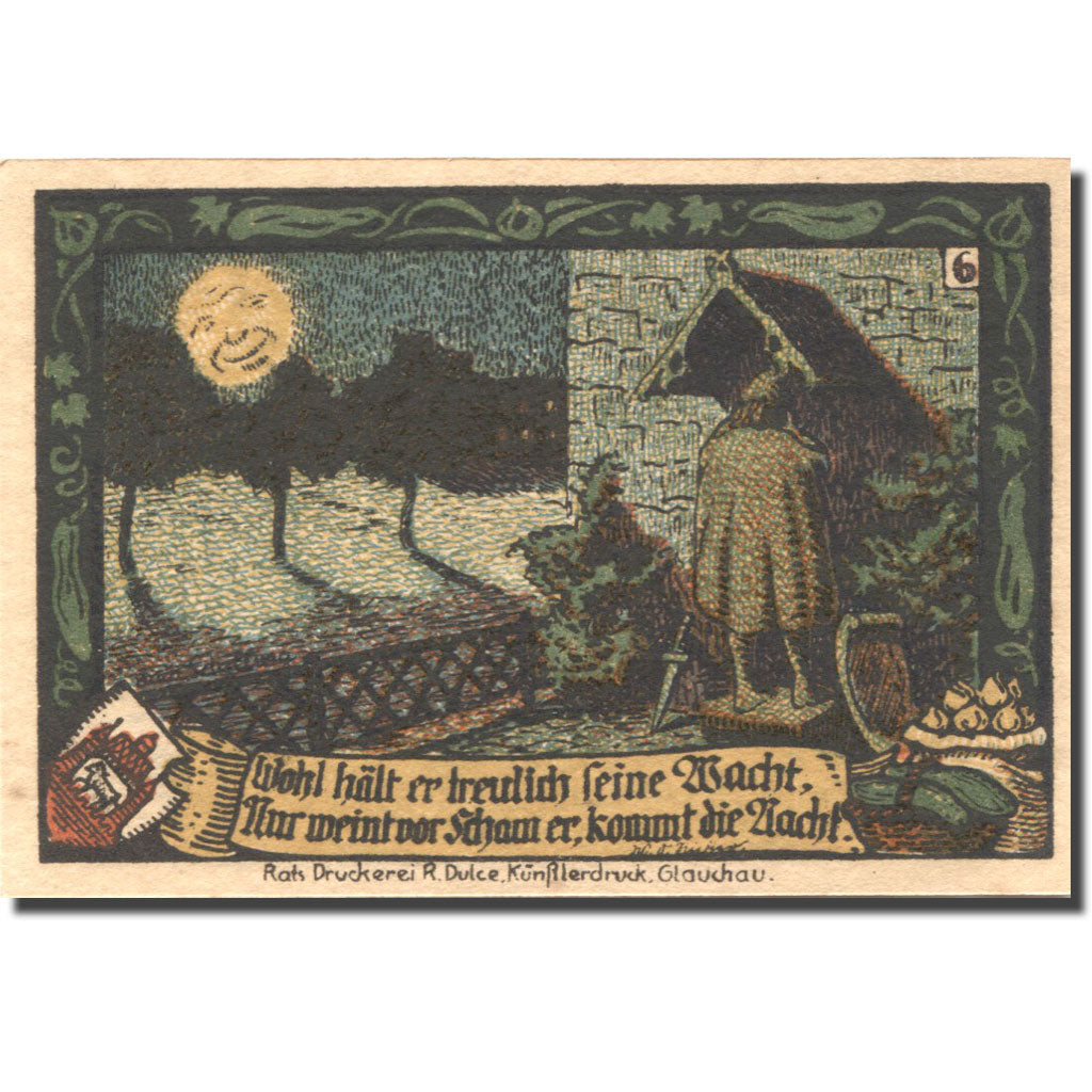 Banknote, Germany, Calbe, 50 Pfennig, personnage, 1921, UNC(63), Mehl:213.4