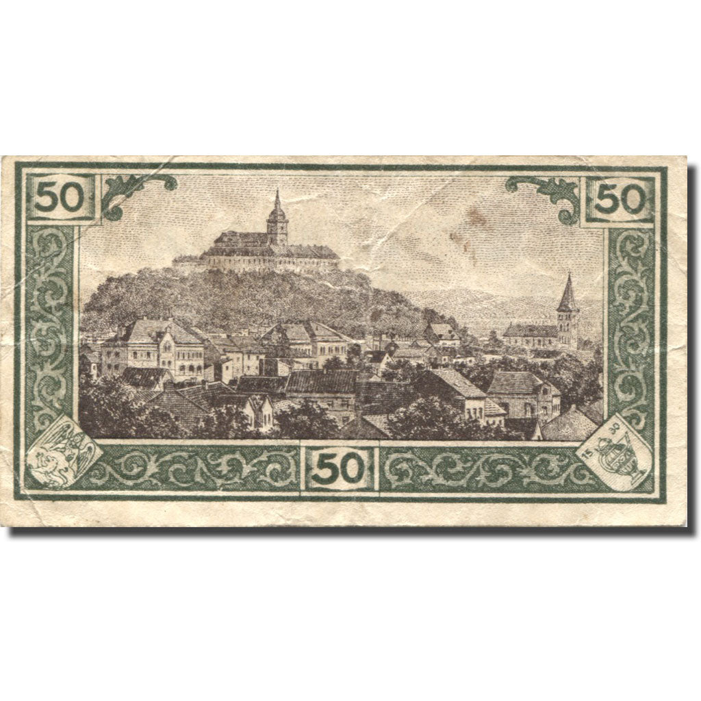 Banconote, Germania, Siegburg, 50 Pfennig, château, 1921 BB Mehl: 1225.3