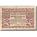 Banknote, Germany, Frankfurt, 25 Pfennig, pont, 1919 VF(20-25) Mehl:F 16.2a