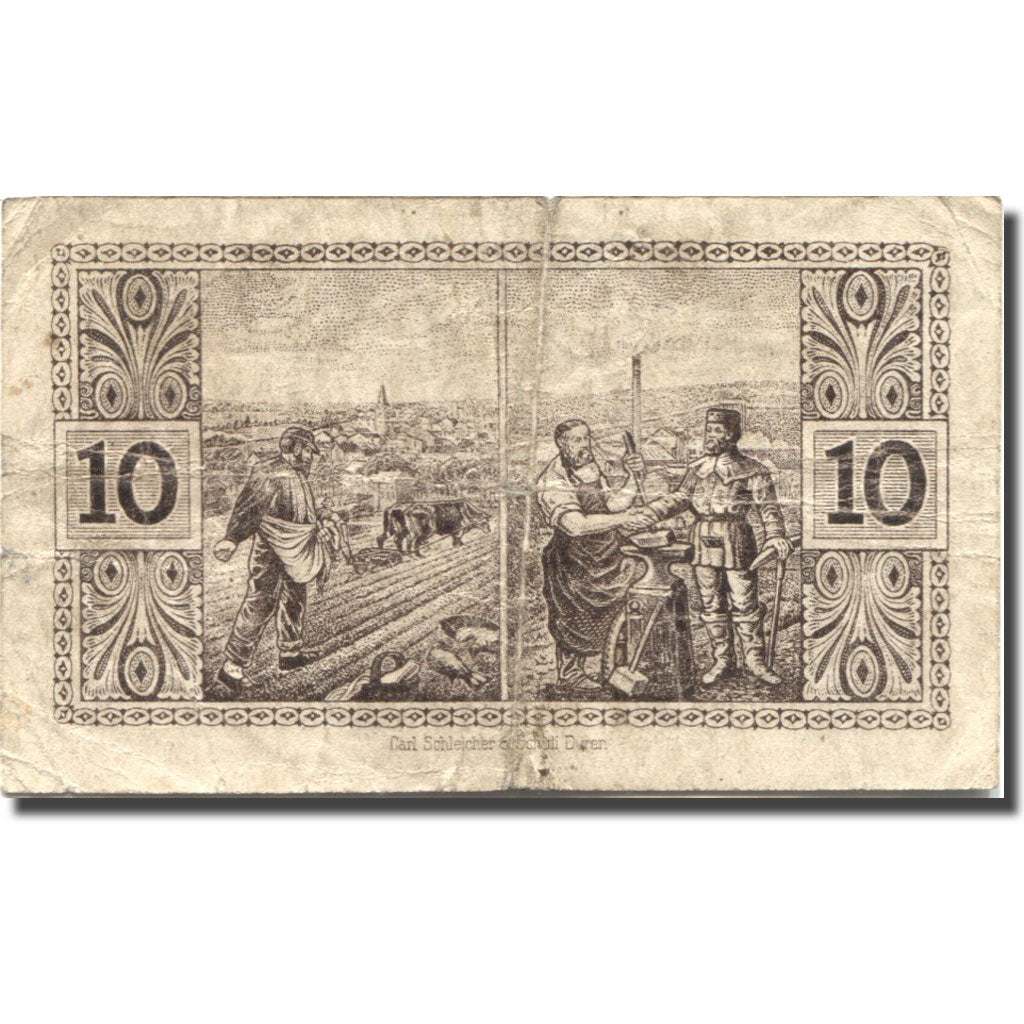 Banknote, Germany, Altenkirchen, 10 Pfennig Blason 1920, VF(20-25), Mehl:A 9.1c