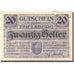 Banknote, Austria, Ebelsberg, 20 Heller, château, 1920 AU(55-58) Mehl:FS 140Ia